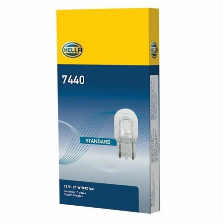 Hella Bulb 7440 12V 21W W3 Bulbs, 7440 7440